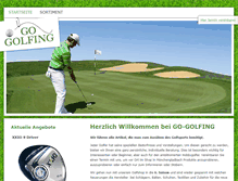 Tablet Screenshot of go-golfing.de